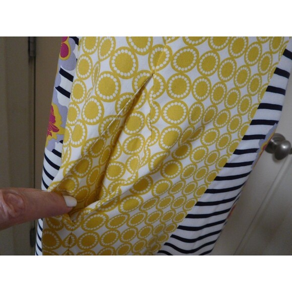 Darling Wmn's MATILDA JANE "Golden Key" A-Line Floral/Geo/Striped Shift Dress M - Picture 8 of 12